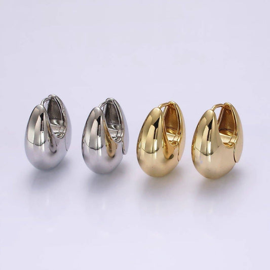 14K Gold Filled Rounded Huggie Earrings