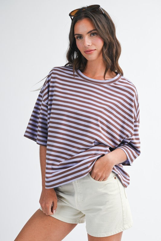Oversized Striped Tee