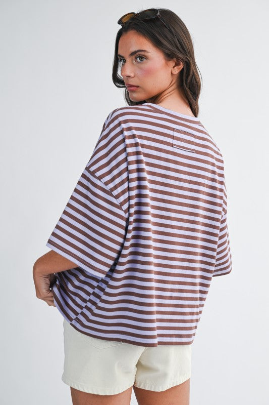 Oversized Striped Tee