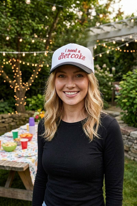 I Need A Diet Coke Two Tone Trucker Mesh Hat